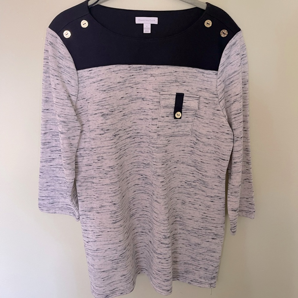 Women’s Casual Quarter Sleeve Blouse.